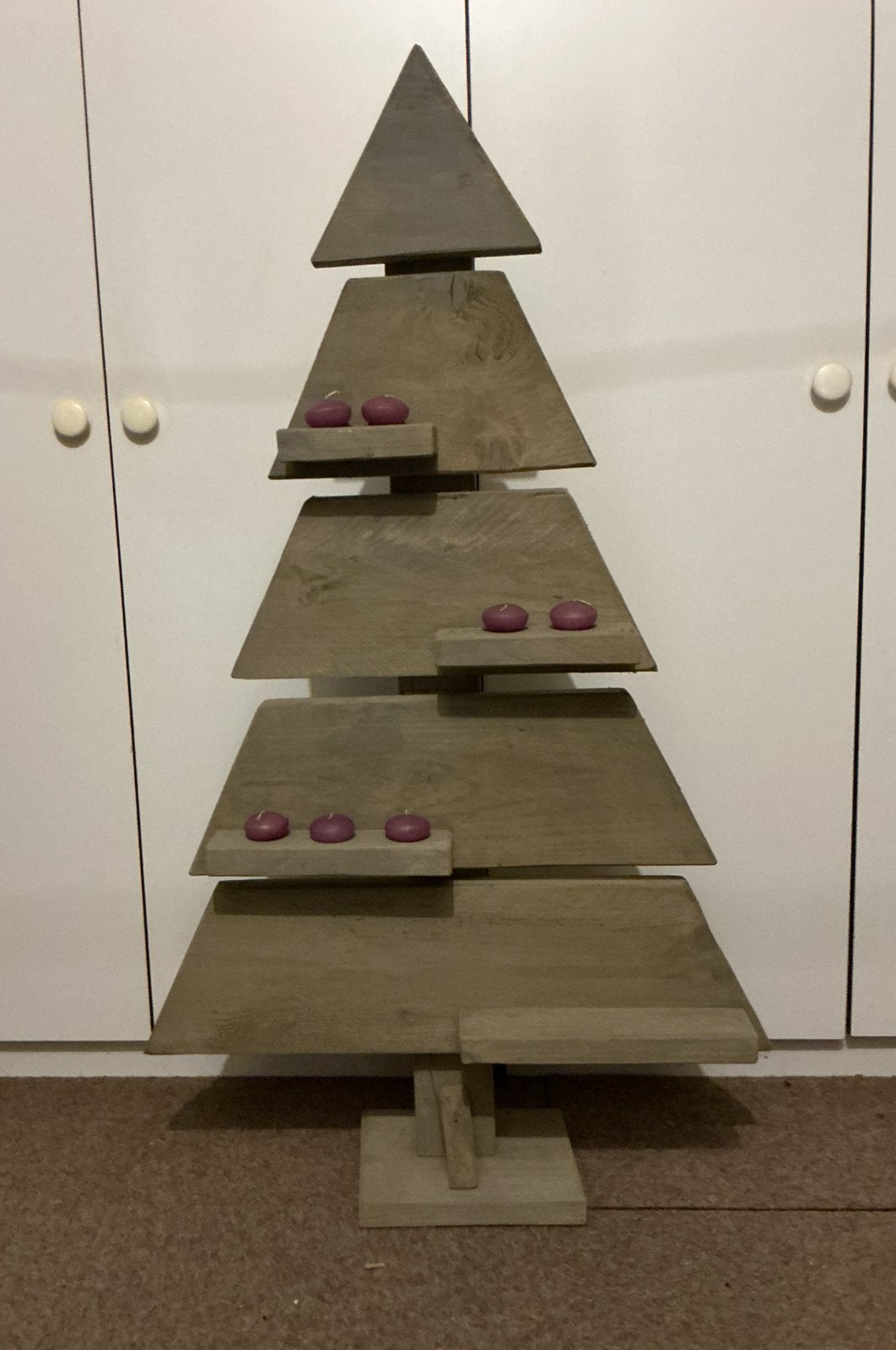 Decoratieve kerstboom hout, Diversen, Ophalen, Zo goed als nieuw