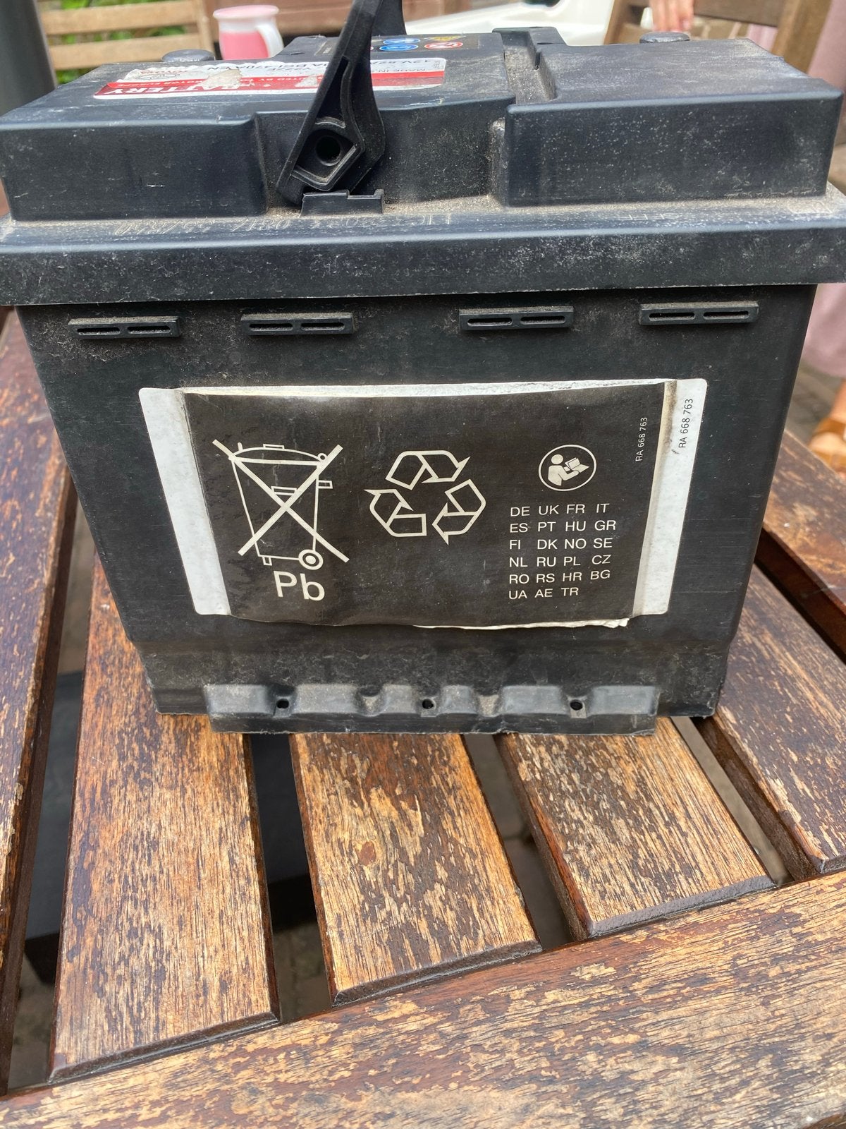 Toyota auto accu 12V 52Ah 480A, Ophalen of Verzenden, Gebruikt, Toyota