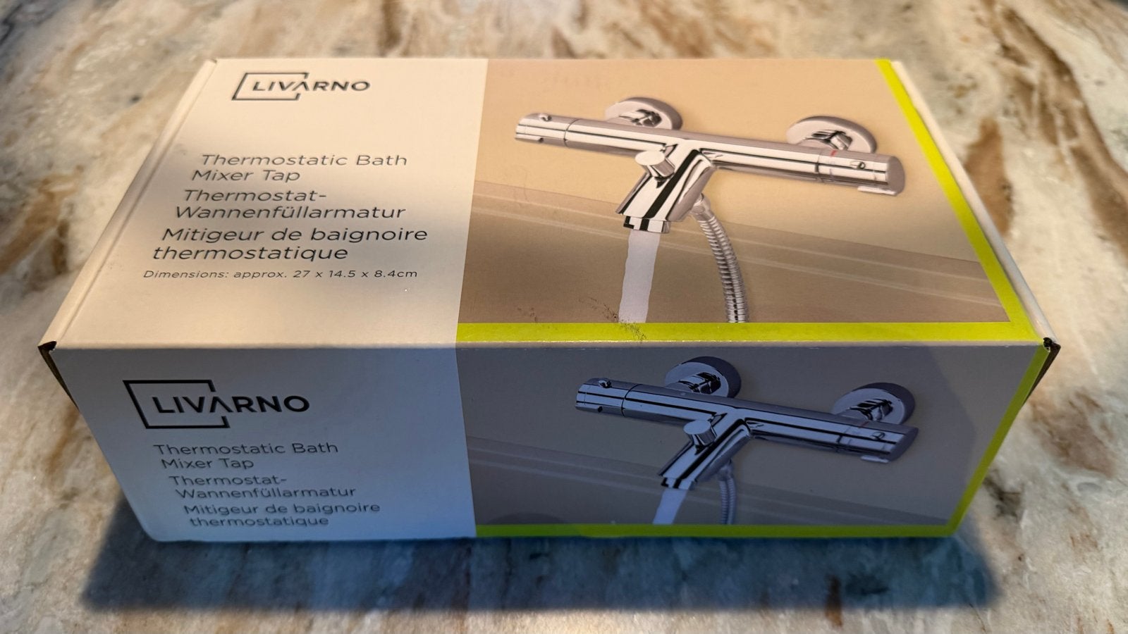Livarno Thermostatische Badkraan - Nieuw in doos, Ophalen of Verzenden, Nieuw, Chroom, Kraan