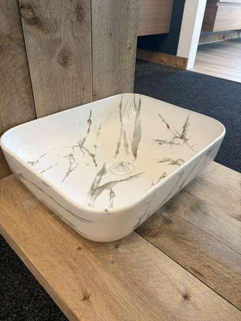 Riho Opzetkom Marmic Rectangle wit, Minder dan 50 cm, Niet ingevuld, Zo goed als nieuw, Minder dan 25 cm