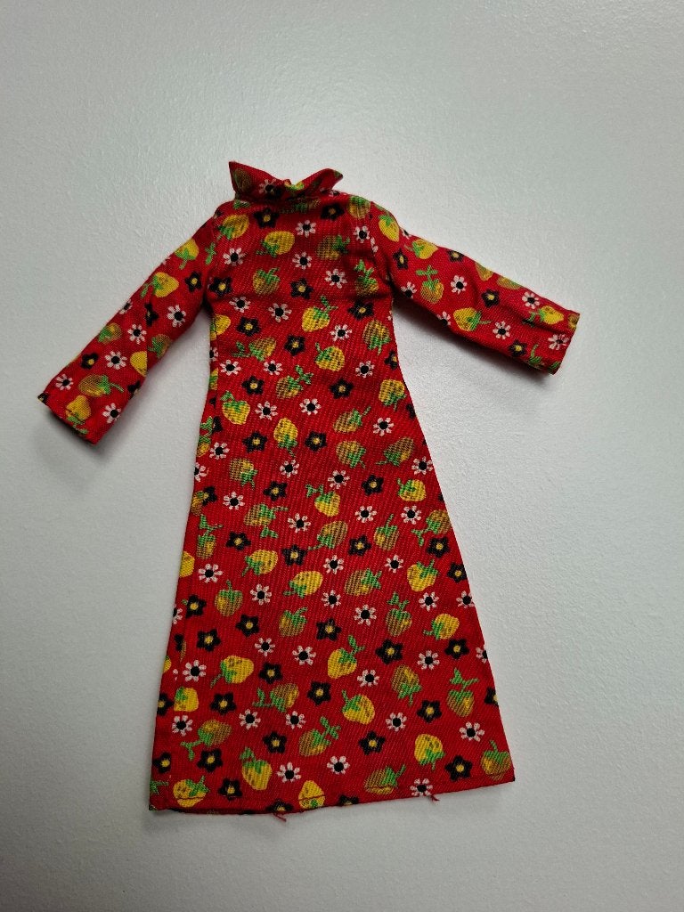 barbie jurk Matchbox disco girls 1970 vintage, Ophalen of Verzenden, Gebruikt, Kleertjes