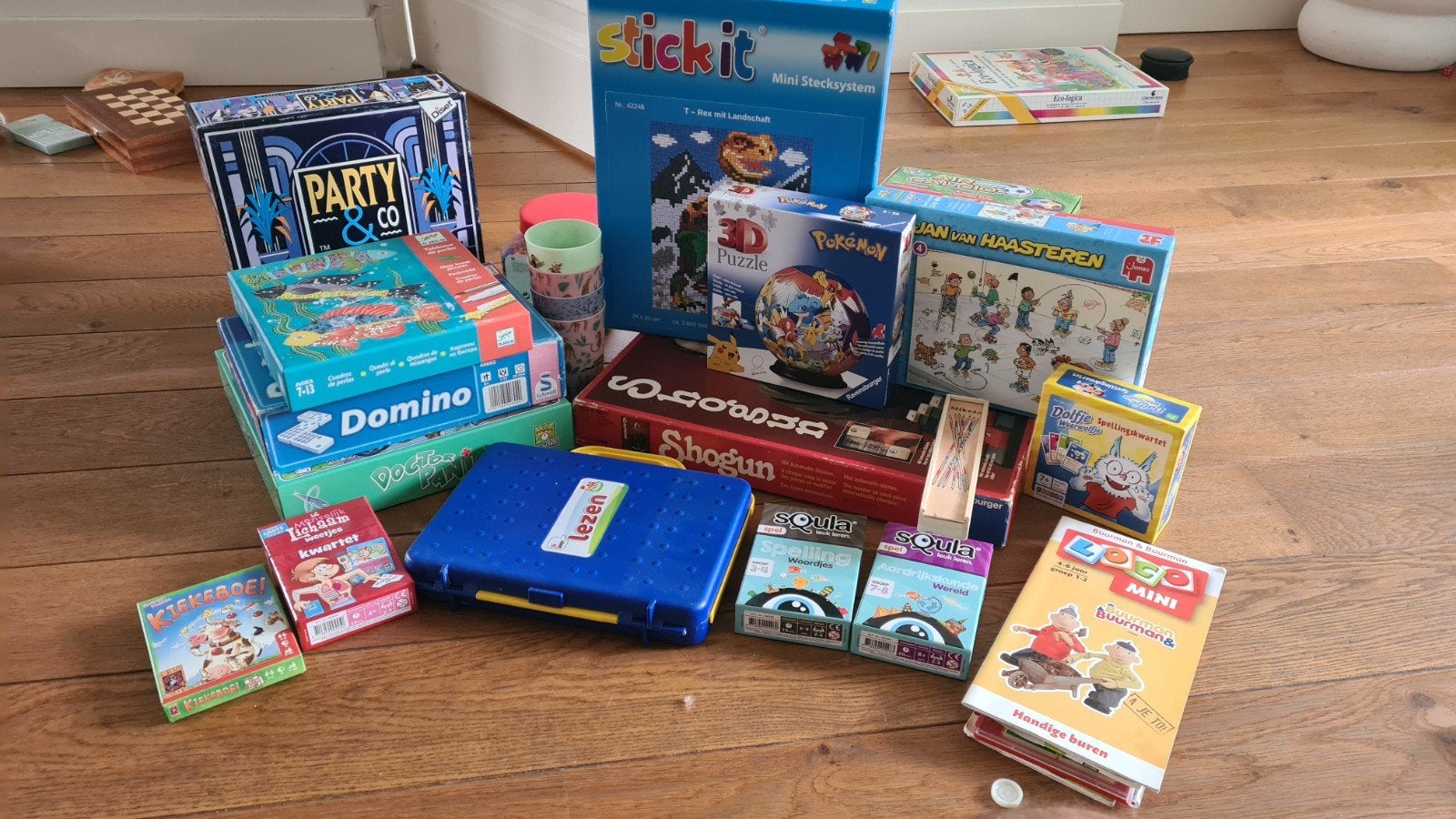 Grote collectie bordspellen en kaartspellen, Vijf spelers of meer, Ophalen of Verzenden, Gebruikt, Diverse