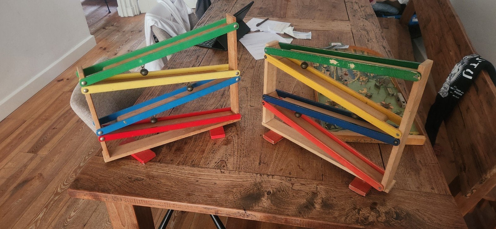 Vintage Knikkerbaan Hout - Klassiek Speelgoed, Ophalen of Verzenden, Gebruikt, Jongen of Meisje