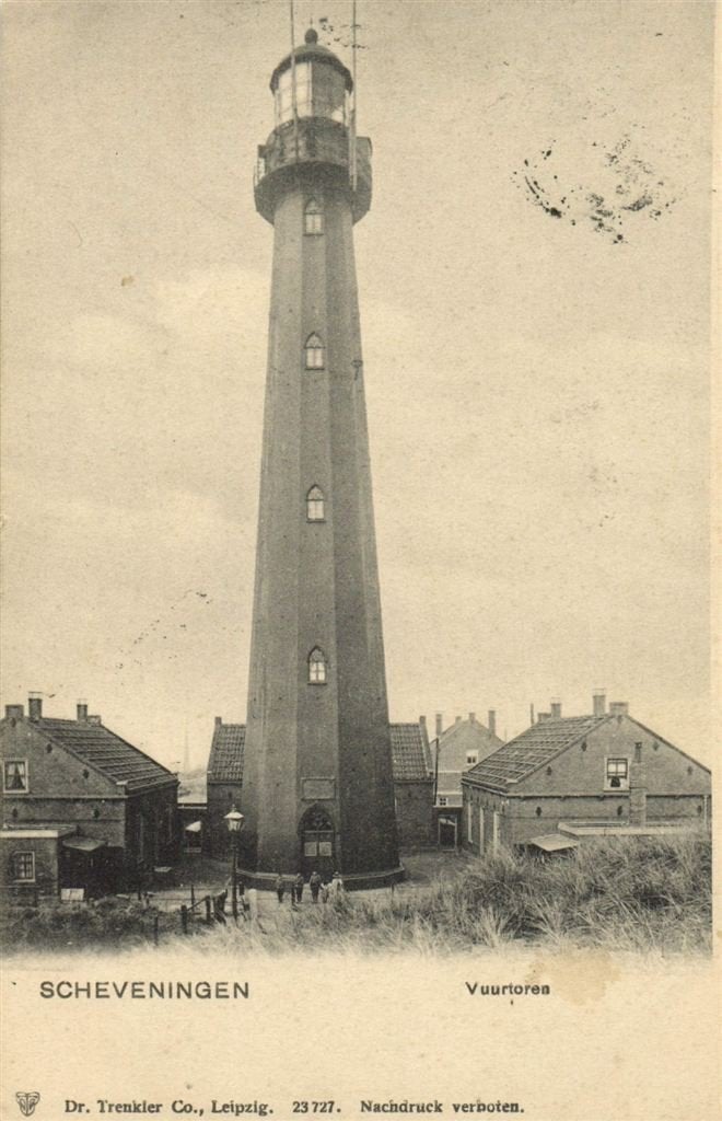 Scheveningen - Vuurtoren - 1904 gelopen, Ophalen of Verzenden, Voor 1920, Gelopen, Zuid-Holland