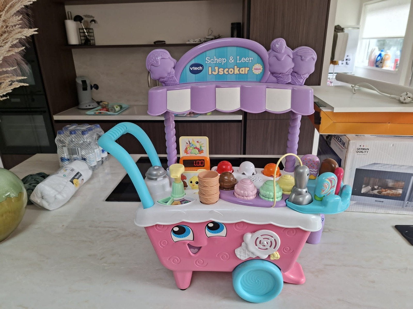 v tech ijscokar deluxe, Kinderen en Baby's, Ophalen, Zo goed als nieuw