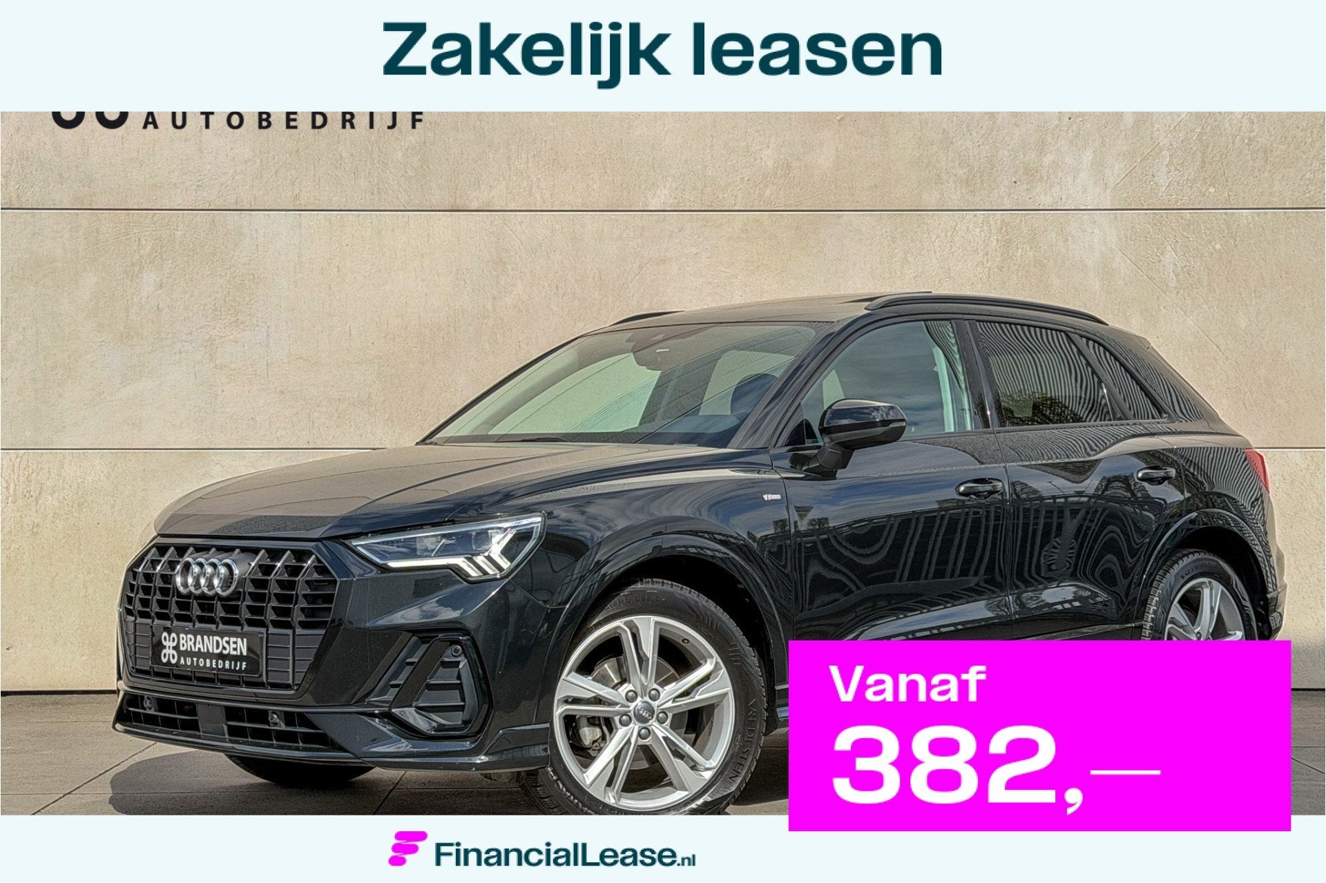 Audi Q3 35 TFSI S Line Pro Line S Pano-Carplay-LED-Trekhaak-, 4 cilinders, Zwart, Bedrijf, 1470 kg