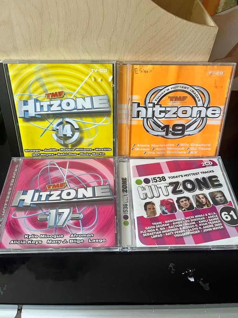 TMF Hitzone CD's - Nummers 14, 17, 19 en 538 Hitzone 61, Ophalen of Verzenden, Gebruikt, Pop