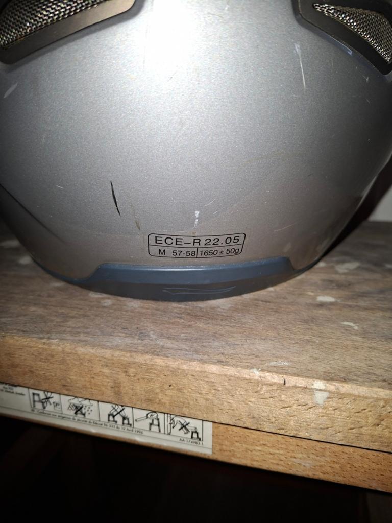 Motorhelm maat M, ECE-R 22.05 gekeurd, Motoren, Kleding | Motorhelmen, Ophalen of Verzenden