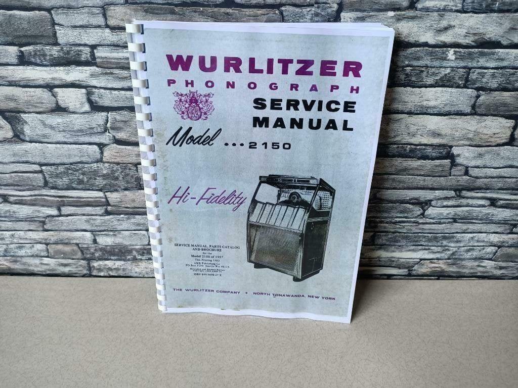 Service Manual: Wurlitzer 2150 (1957) jukebox nieuw !!!, Ophalen of Verzenden, Nieuw, 1950 tot 1960, Seeburg