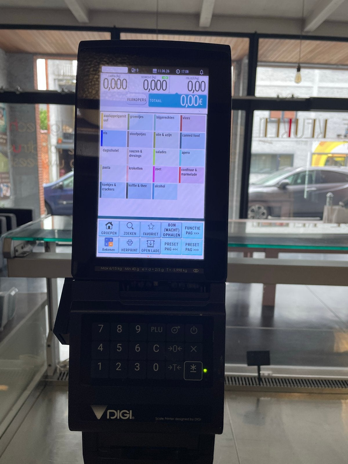 DIGI SM 6000 Digitale Weegschaal met Barcode Scanner, Ophalen