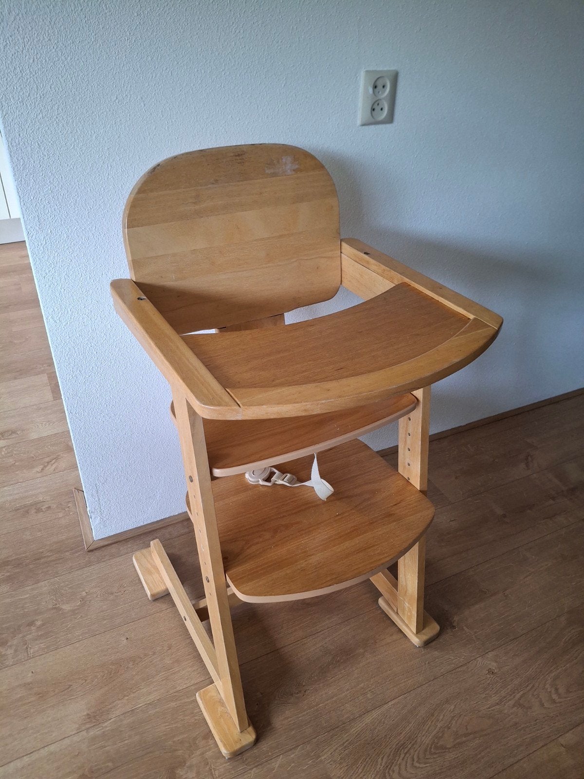 Houten meegroeistoel voor kinderen, Ophalen, Gebruikt, Meegroeistoel, Afneembaar eetblad