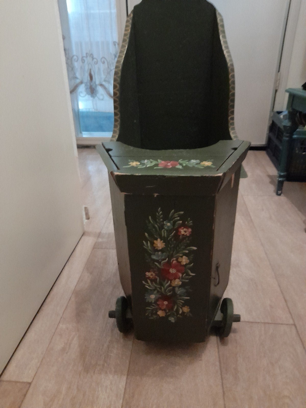 Leuke Hindelopen poppenkinderstoel ., Ophalen, Gebruikt