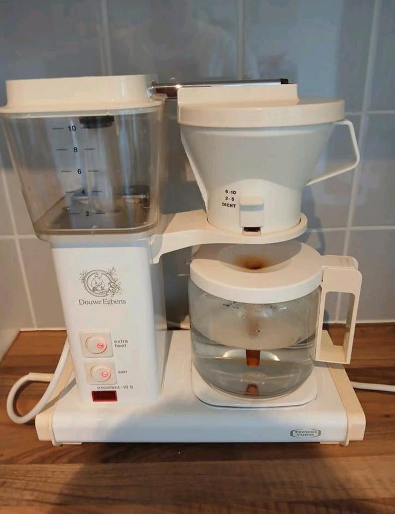 Moccamaster Douwe Egberts koffiezetapparaat vintage, Gebruikt, 10 kopjes of meer, Koffiemachine, Gemalen koffie