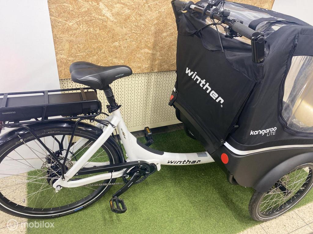 WINTHER KANGAROO LITE DEMO ELEKTRISCH BAKFIETS SLECHTS 10 KM, WINTHER, WINTHER, WINTHER, Overige merken