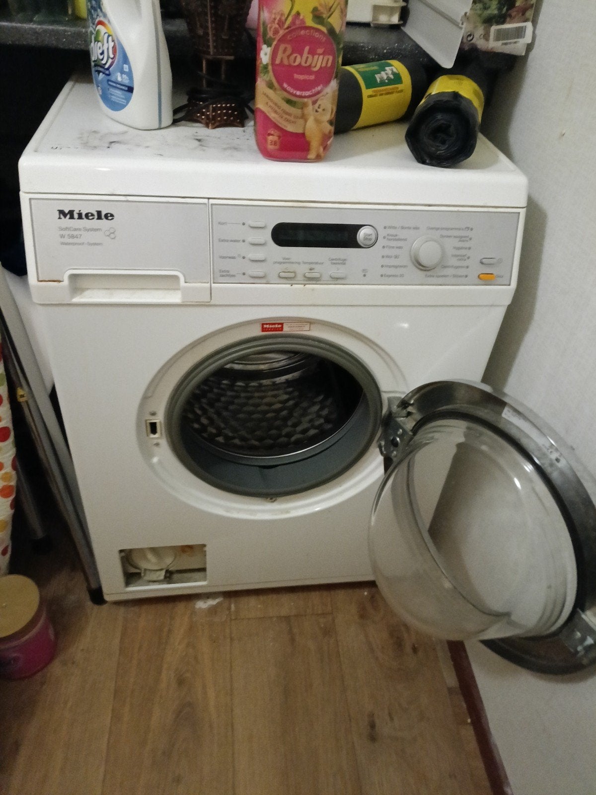 Miele W5847 SoftCare System wasmachine 8 kg / 1600 rpm, Ophalen, 6 tot 8 kg, Gebruikt, 1600 toeren of meer