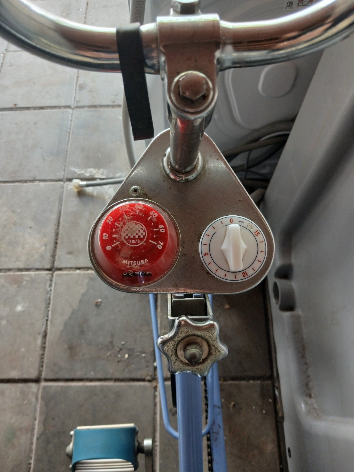 Retro fitness fiets - Decoratief en functioneel, Fietsen en Brommers, Ophalen, Jaren '60 of nieuwer, Velgrem, Mitsuba