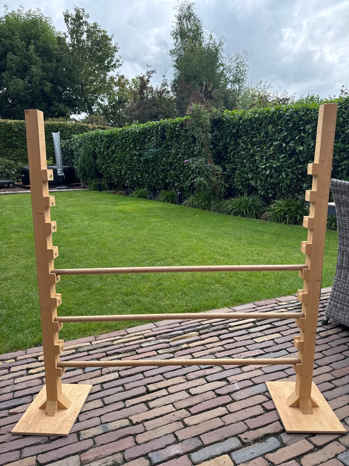 Houten hobby horse hindernis, Ophalen, Zo goed als nieuw