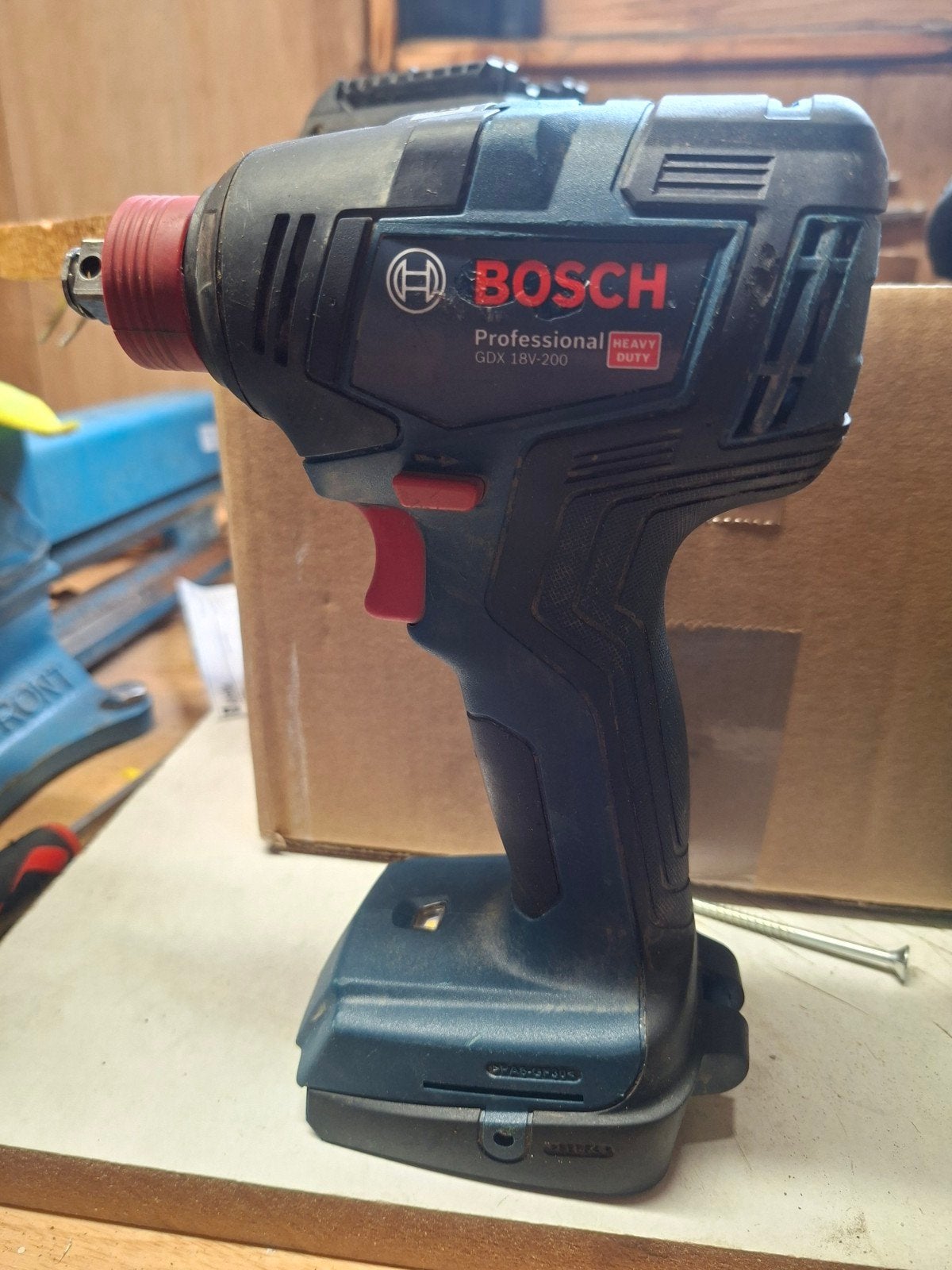 Bosch Professional GDX 18V-200 Accu Slagmoersleutel, Doe-het-zelf en Verbouw, Gereedschap | Boormachines, Ophalen, Variabele snelheid