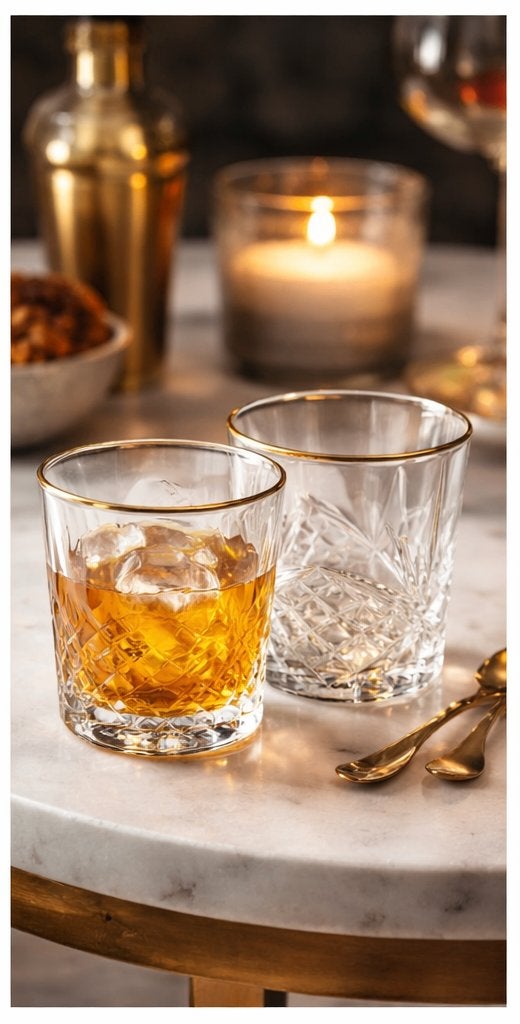 luxe glazen te huur met gouden rand 32 stuks, Ophalen, Nieuw, Versiering, Geboorte of Huwelijk