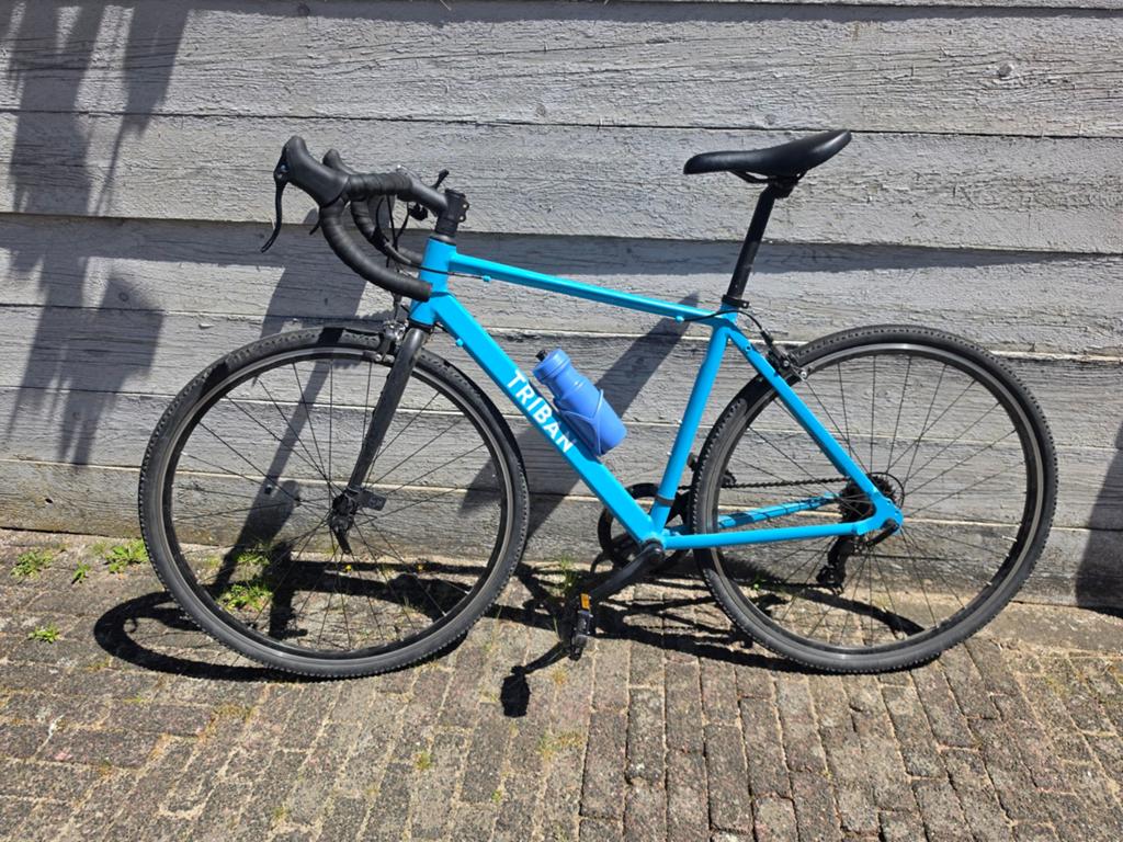 Mooie Decathlon Triban 100 racefiets maat S, Minder dan 10 versnellingen, Gebruikt, Aluminium, Ophalen