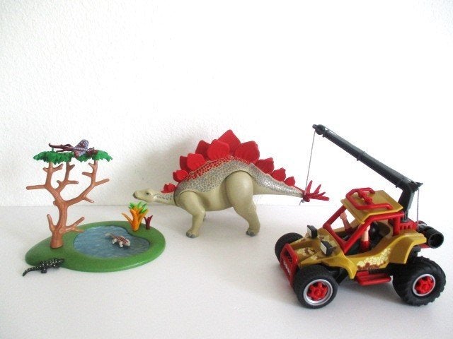 playmobil voertuig met Stegosaurus 9432, Ophalen of Verzenden, Zo goed als nieuw, Complete set