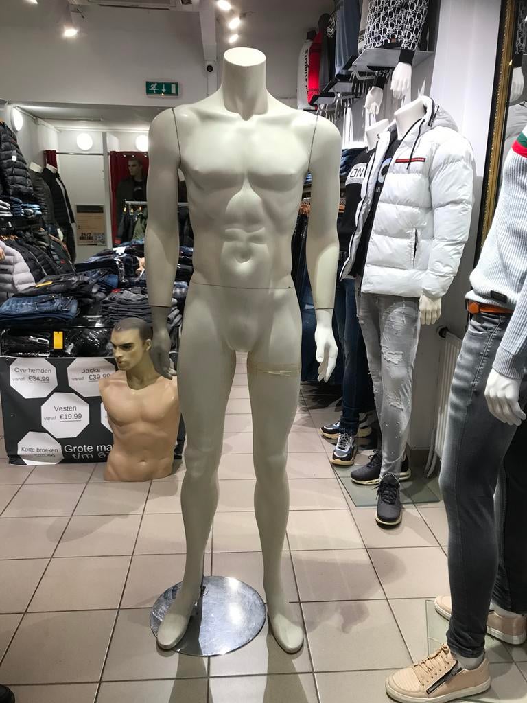 Gebruikte heren paspop, zonder hoofd, Kleding | Dames, Kledingrekken, Gebruikt, Ophalen