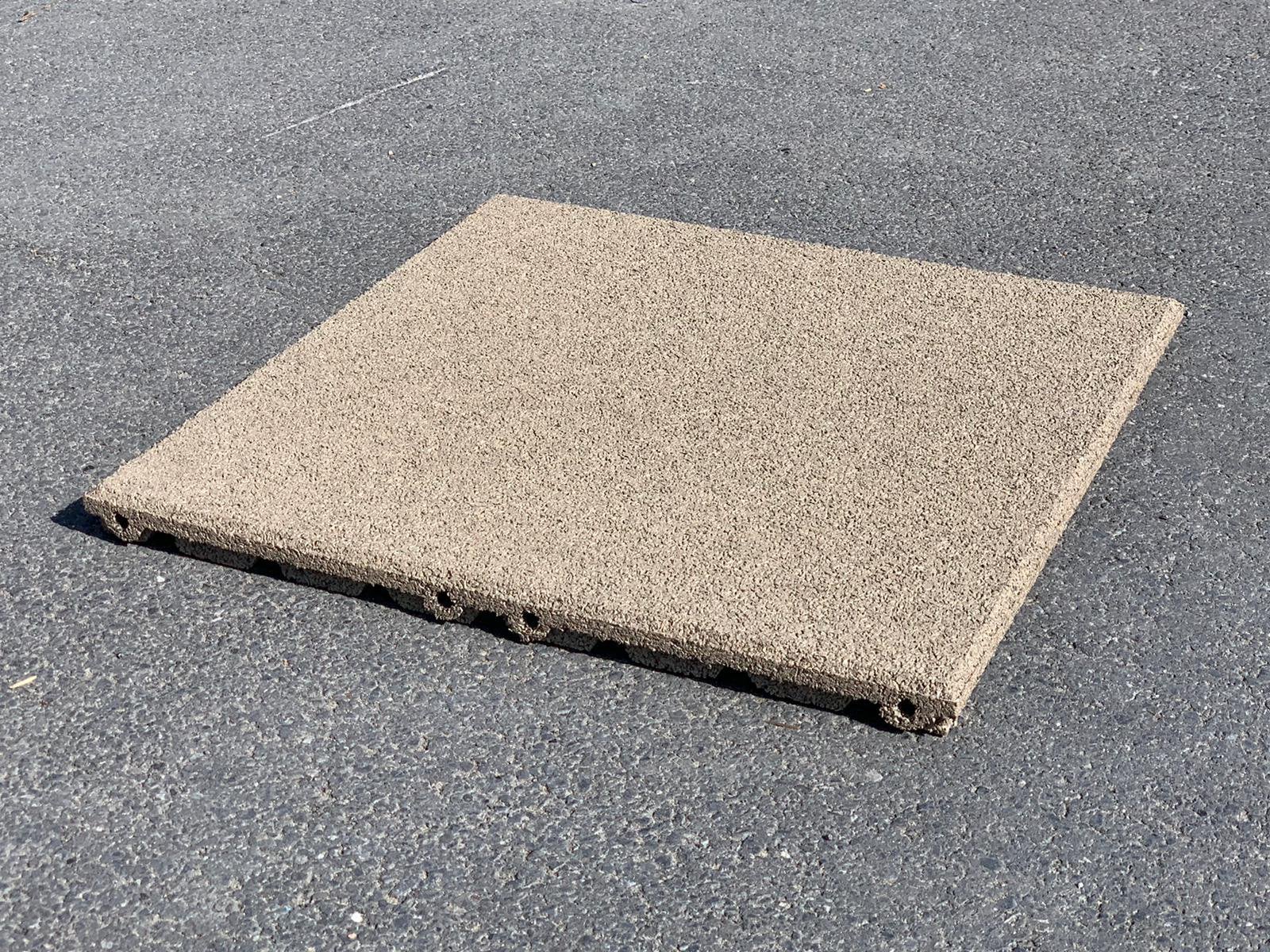 Rubber tegels 500x500x30 mm met pluggen 100 stuk tuin terras, Overige materialen, 60 cm of meer, Nieuw, Ophalen of Verzenden