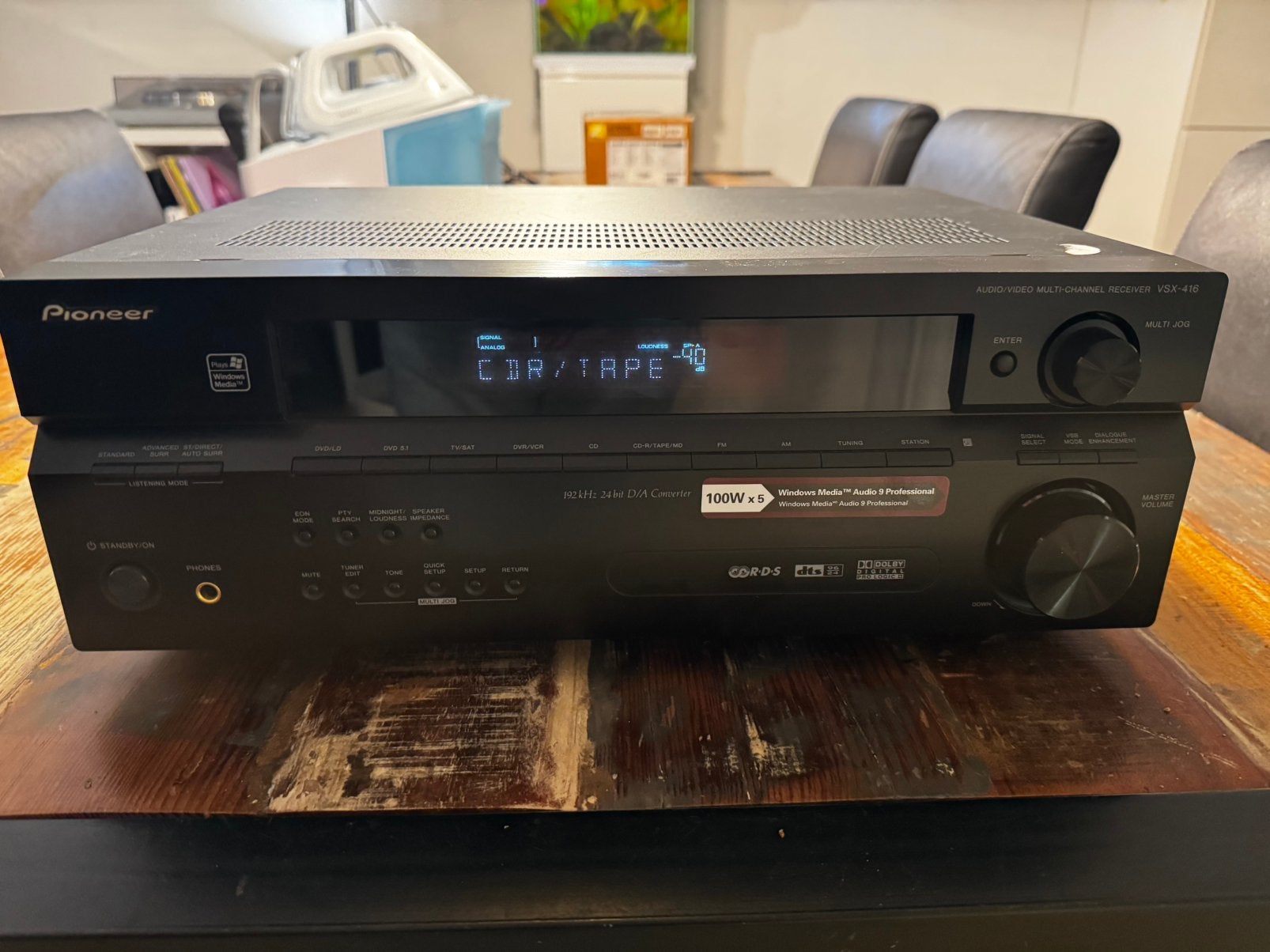 Pioneer VSX-416-K – 5.1 AV Receiver, Ophalen of Verzenden, Zo goed als nieuw, 120 watt of meer, Pioneer