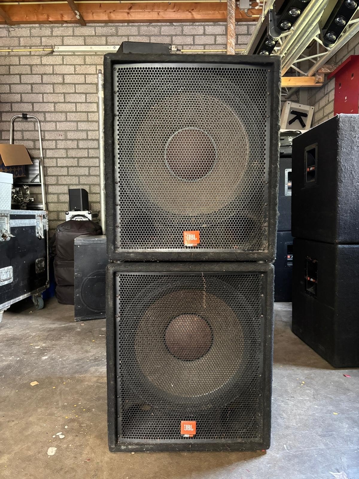✅JBL JRX118 baskasten (2 stuks) passief, Audio, Tv en Foto, Luidsprekers, Gebruikt, Ophalen, 150 watt of meer, Subwoofer