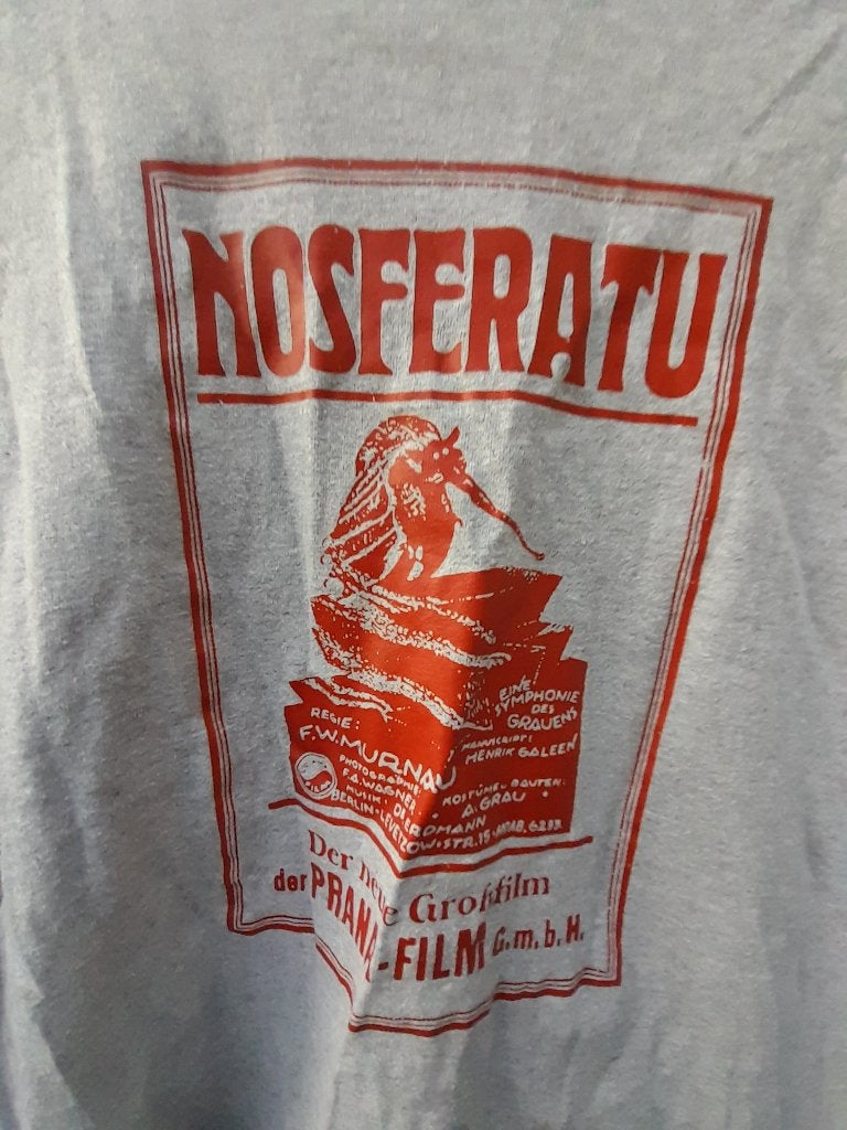 T Shirt Nosferatu, Ophalen of Verzenden, Gedragen, Overige maten, Grijs