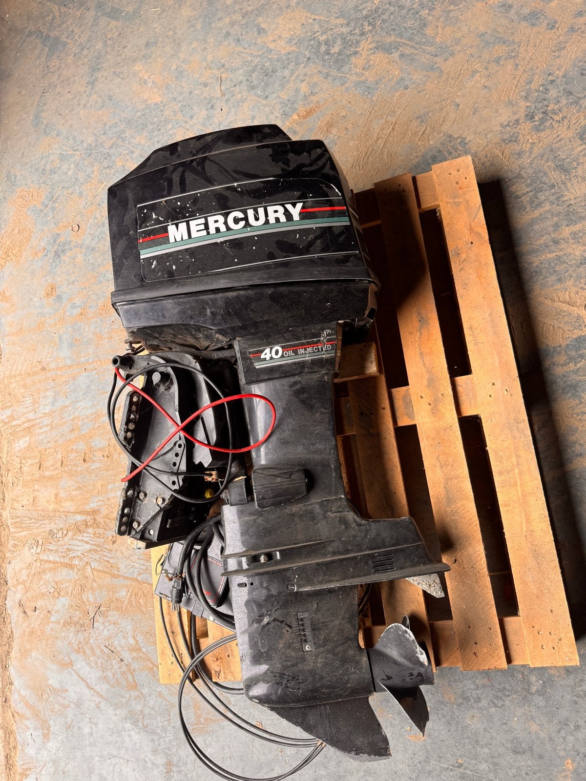 Mercury 40 PK buitenboordmotor - 40 Oil Injected, Ophalen, Gebruikt, 30 pk of meer, Elektrische start