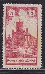 212 - Zarki (Polen) michel 2 ongestempeld , Stadsgezicht, Verzenden, Polen, Postfris