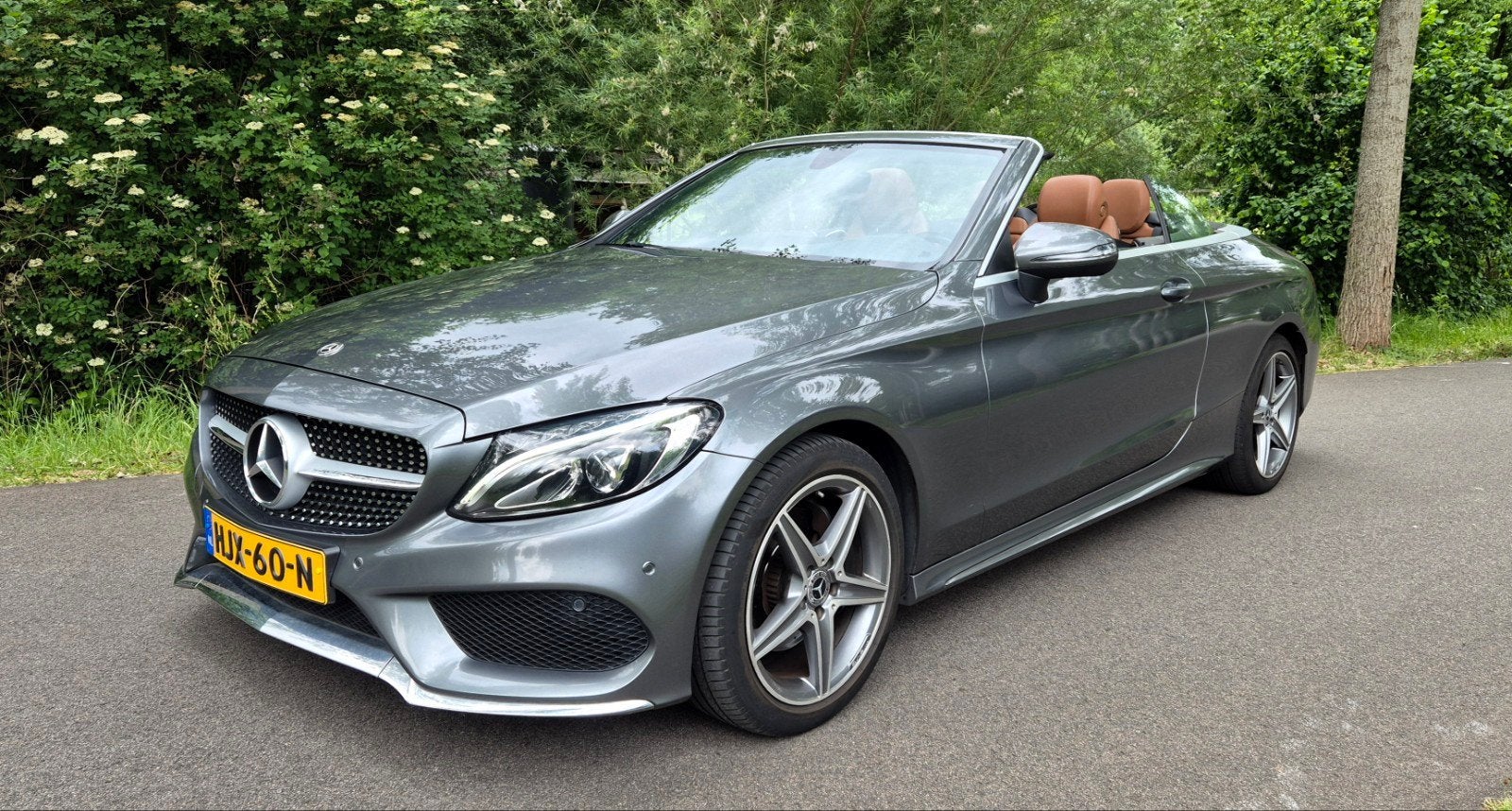Mercedes-Benz C-Klasse C180 cabriolet aut/amg/leder/, 1800 kg, Navigatiesysteem, Cabriolet, 4 stoelen
