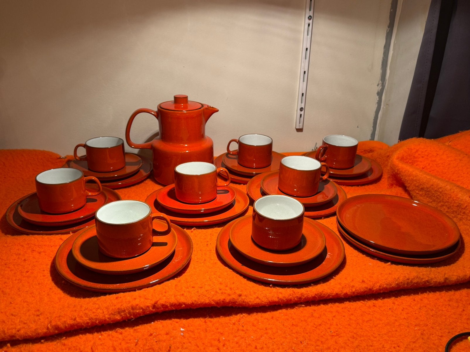 Melitta Ceracron oranje koffie- en ontbijtset – 27 delig, Ophalen of Verzenden
