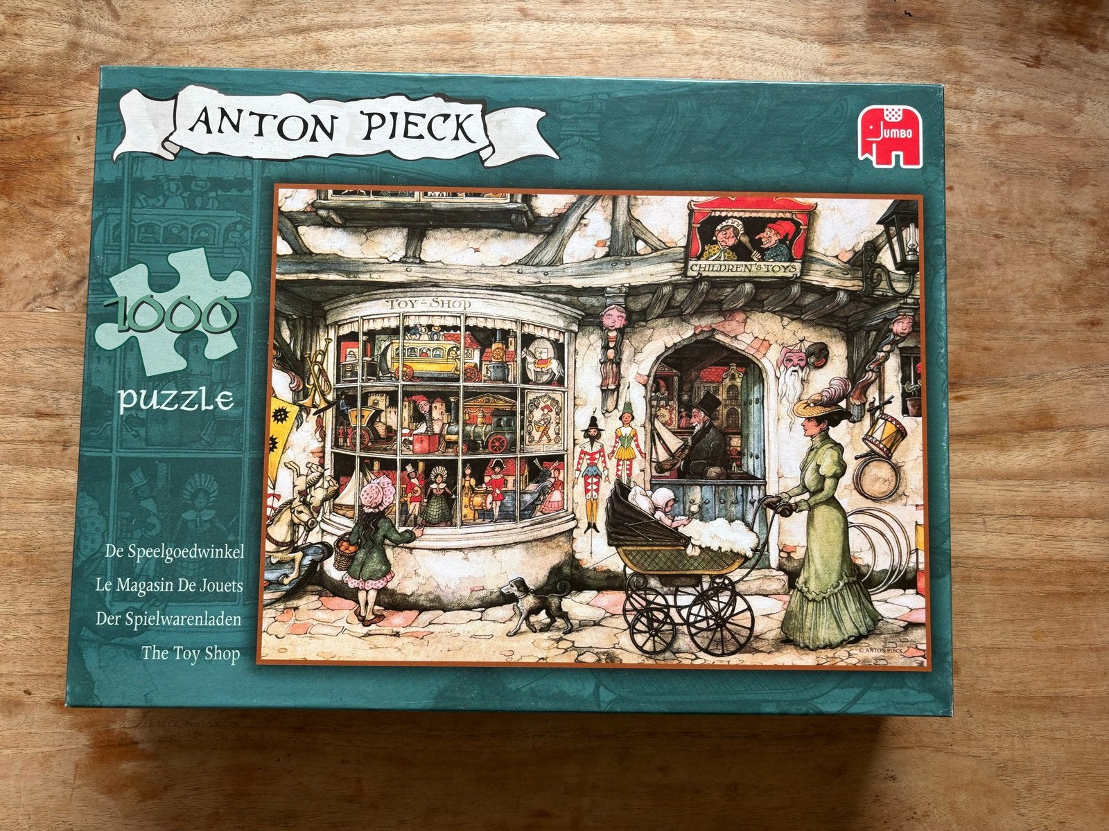 Anton Pieck Puzzel - De Speelgoedwinkel (1000 stukjes), Ophalen of Verzenden, 500 t/m 1500 stukjes, Gebruikt, Legpuzzel