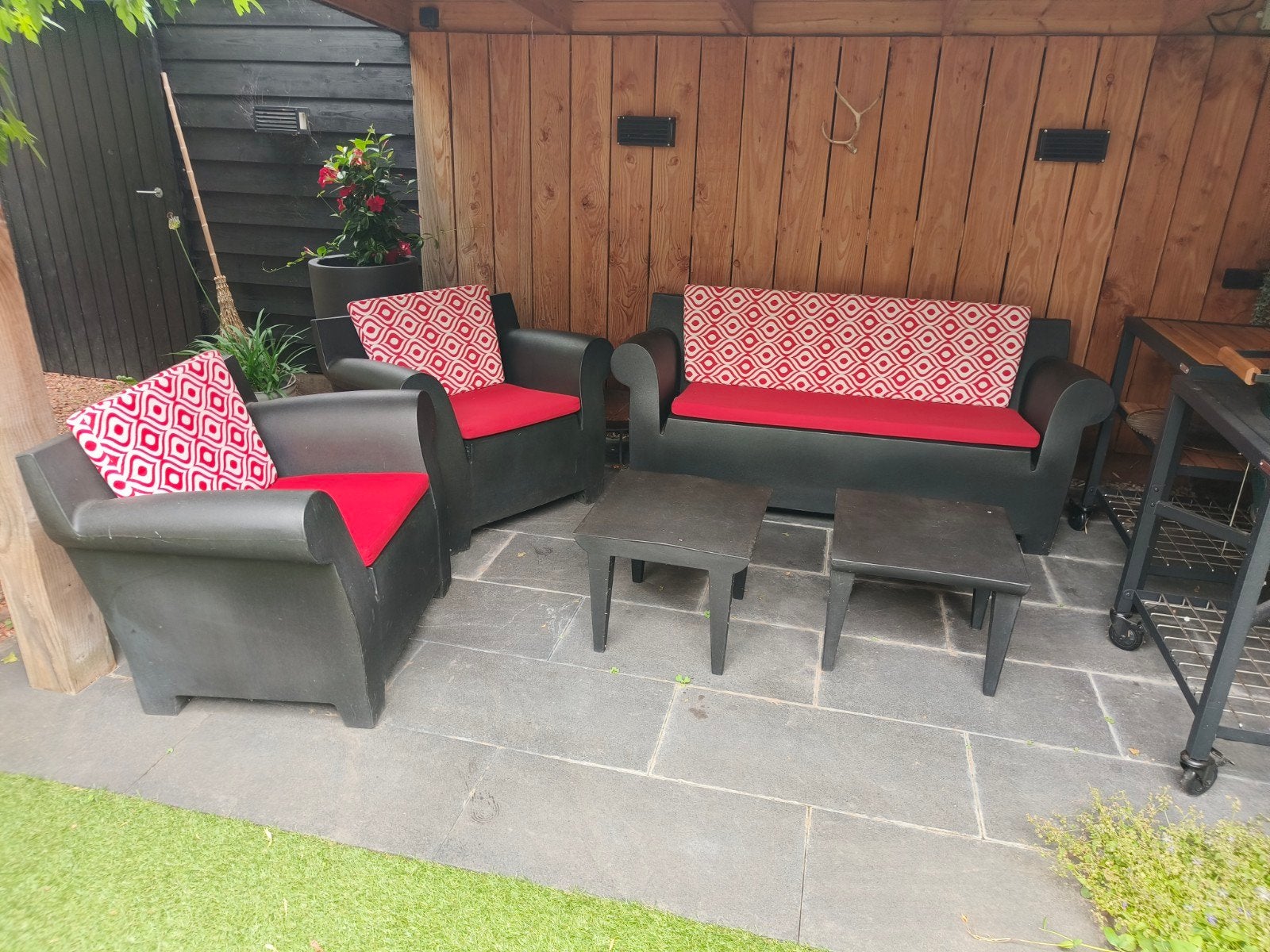 Kussenset voor Kartell Bubble club by Starck tuinset, Ophalen, Gebruikt