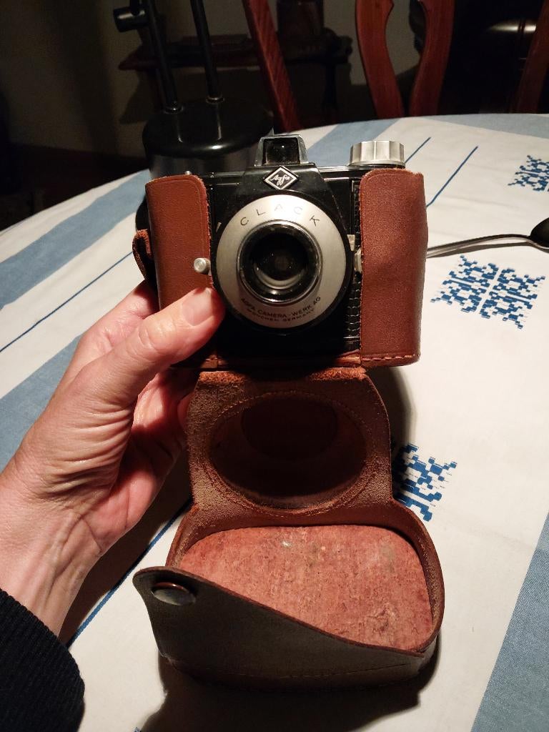 Mooie oude Agfa camera , 10,=, Ophalen, Compact, Overige Merken