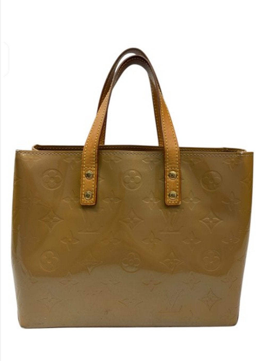 Louis Vuitton Houston Vernis Handtas Beige, Ophalen of Verzenden, Gebruikt, Beige, Handtas