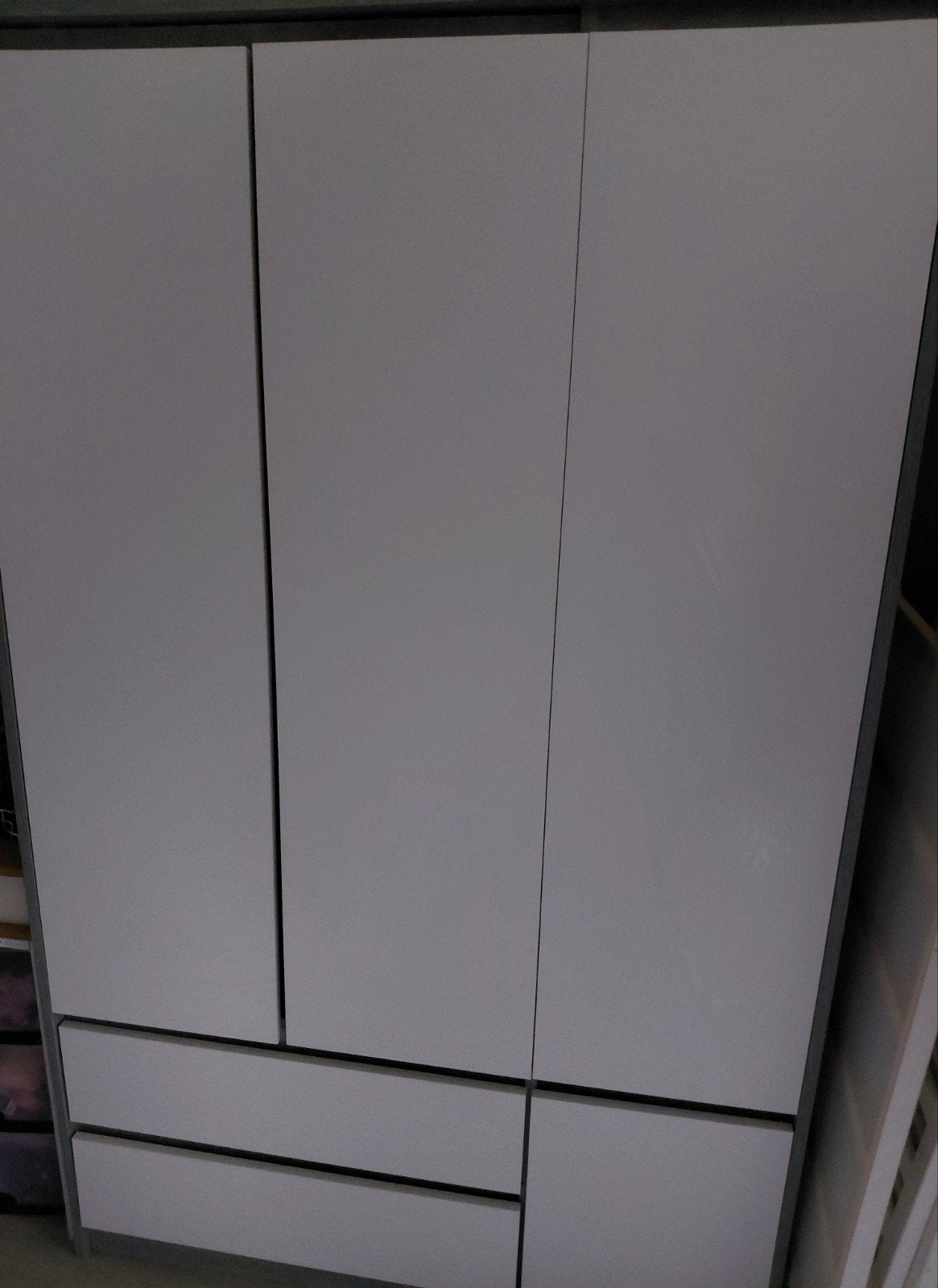 Kleding kast Billund wit/grijs, Ophalen of Verzenden, Zo goed als nieuw, 50 tot 75 cm, 150 tot 200 cm