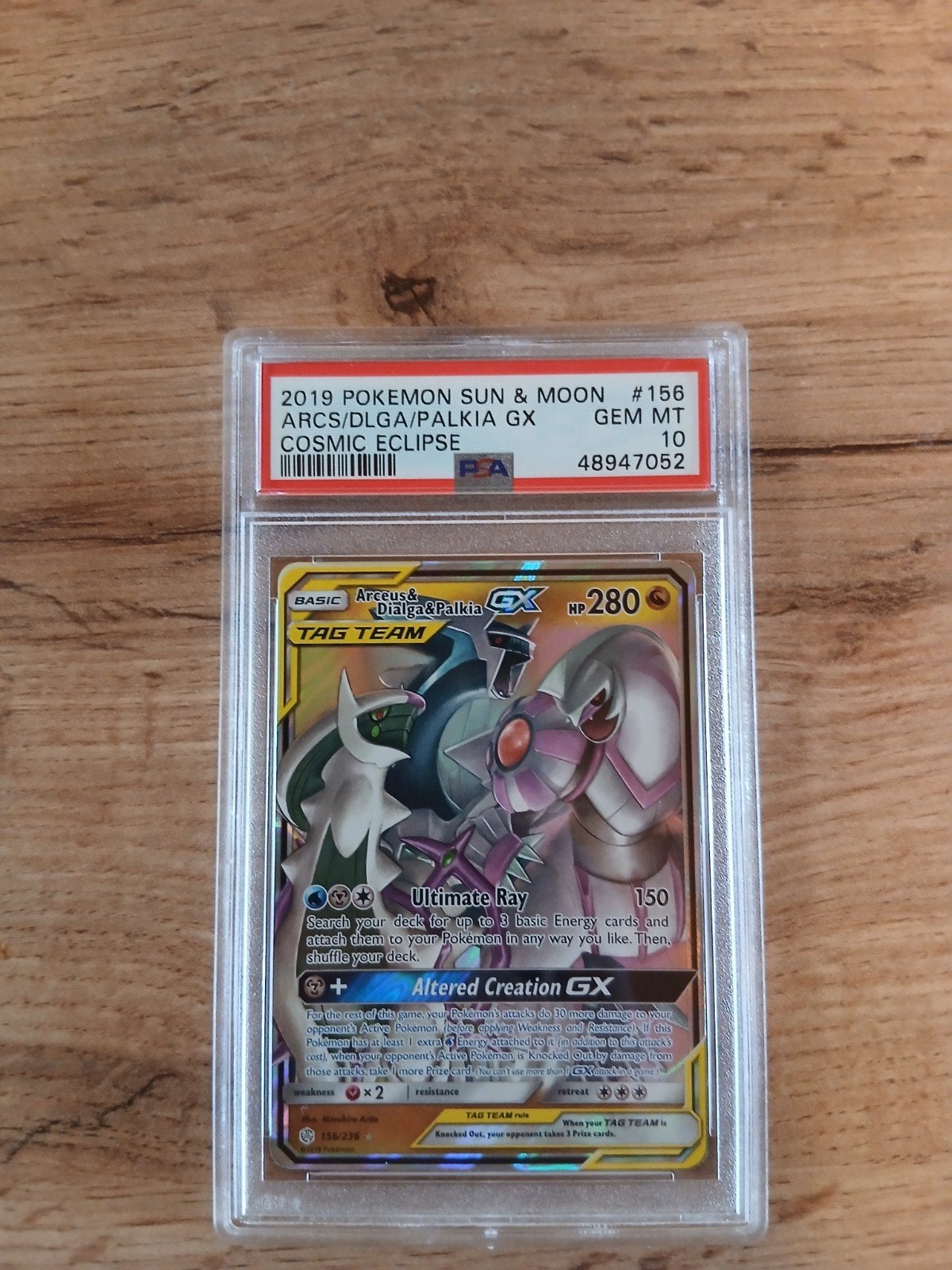 Arceus & dialga & palkia 156 psa 10, Hobby en Vrije tijd, Verzamelkaartspellen | Yu-gi-Oh!, Ophalen of Verzenden, Zo goed als nieuw