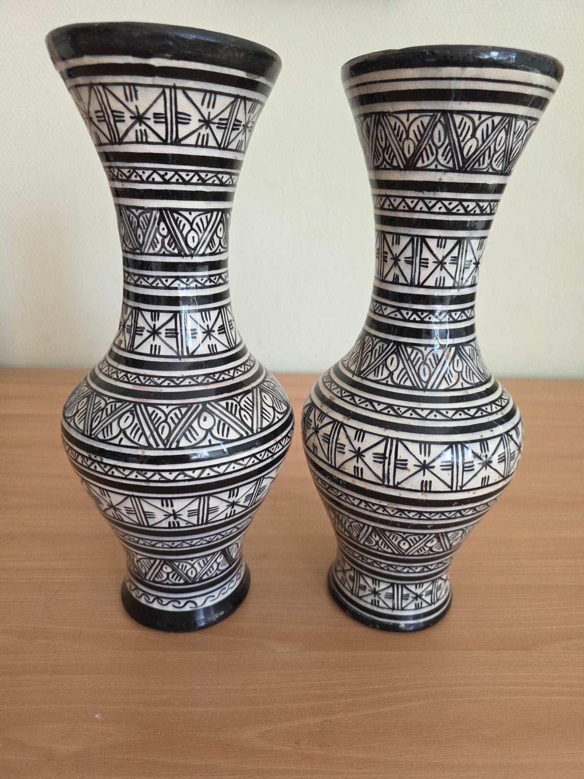 Set van 2 handgemaakte Safi vazen, Marokkaans aardewerk, Ophalen of Verzenden