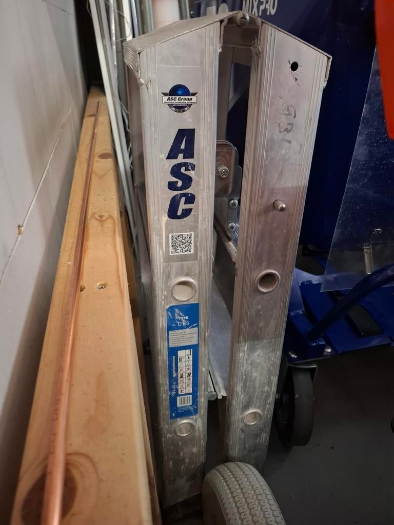 ASC Group D1-3 Aluminium Opvouwbare Ladder, Ophalen, 4 meter of meer