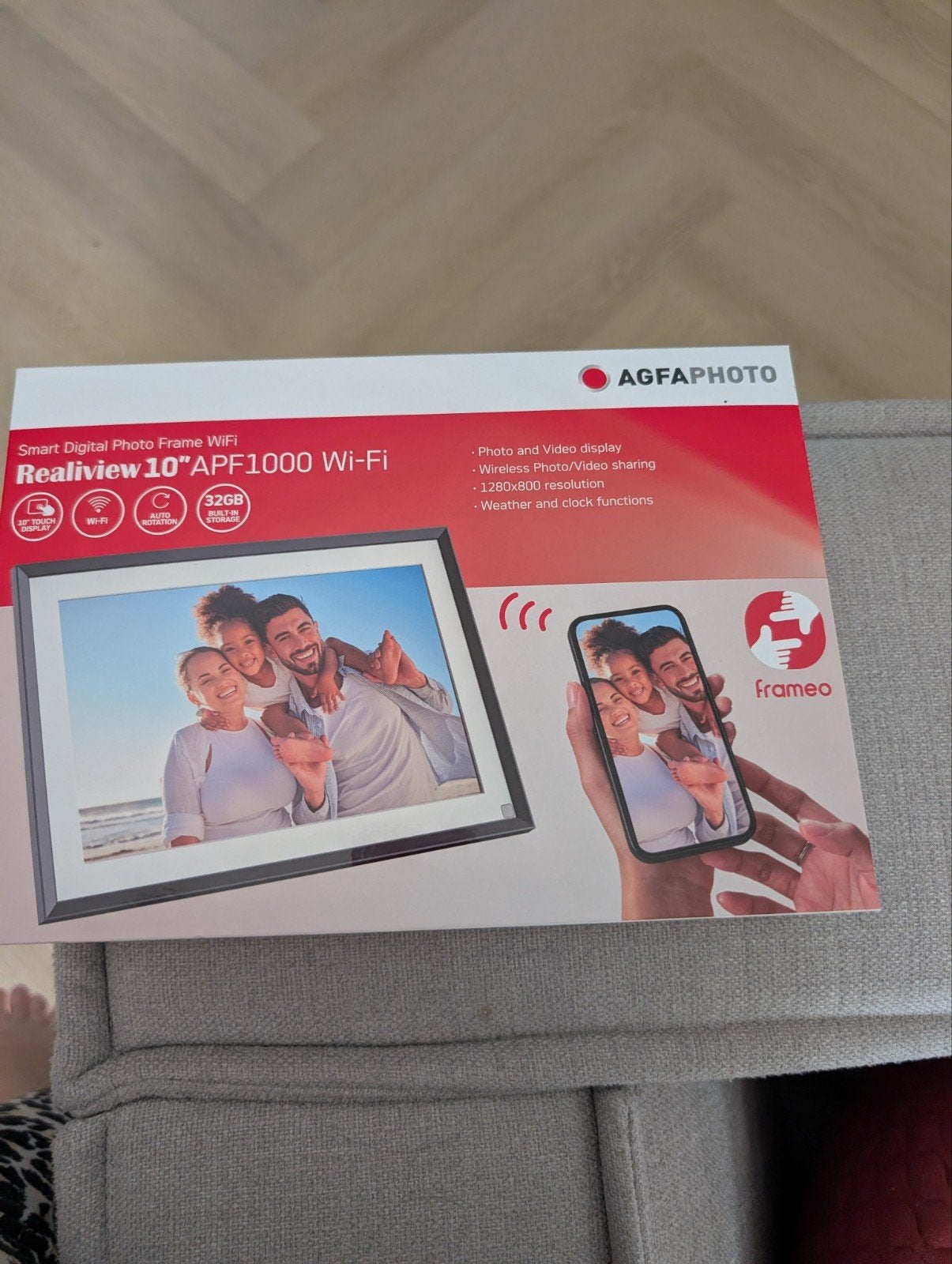AgfaPhoto Realiview 10" APF1000 Wi-Fi Digitale Fotolijst, Ophalen of Verzenden