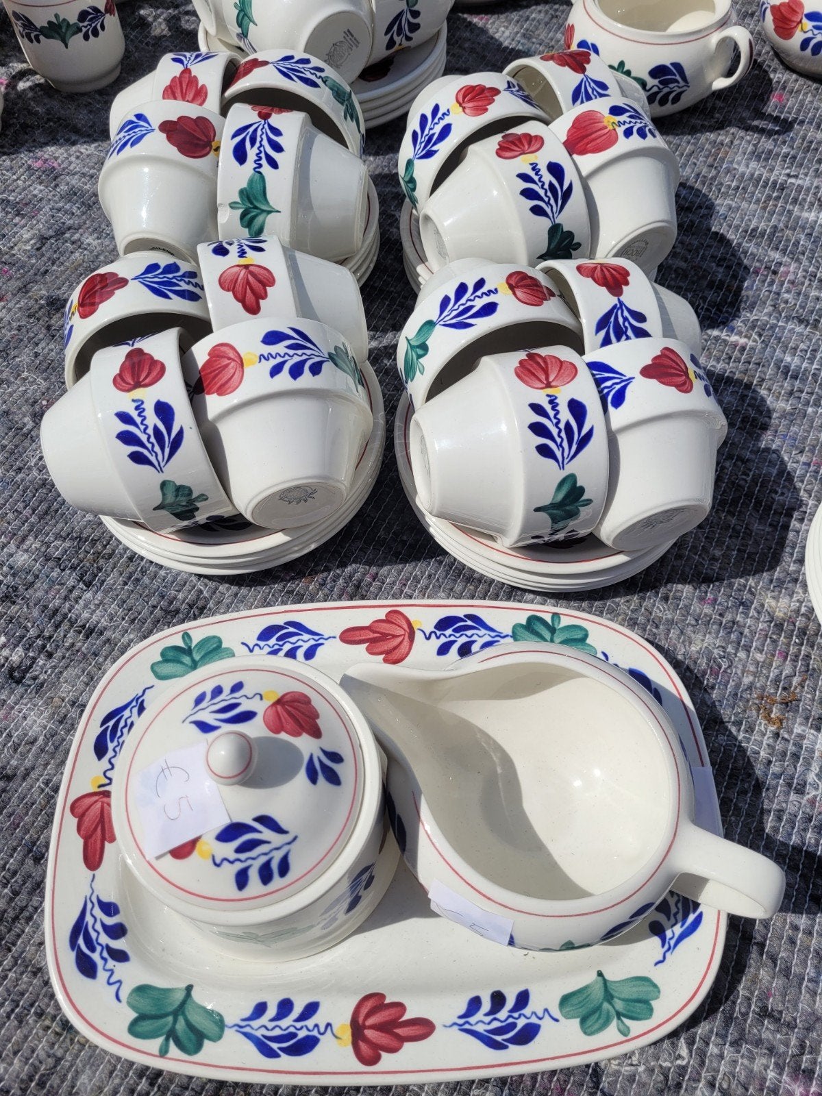 Boerenbond servies, Ophalen