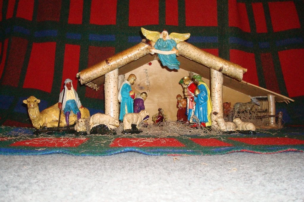 Kerststal met Groep, Diversen, Ophalen of Verzenden, Gebruikt
