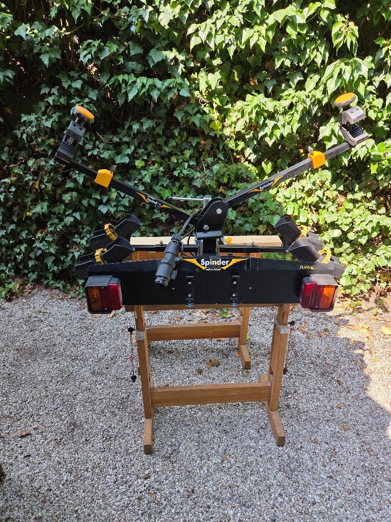 Spindler Hawk fietsendrager, Ophalen, 2 fietsen, Gebruikt, Trekhaakdrager