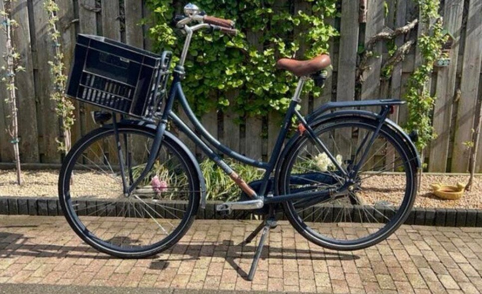 Batavus Encad (stadsfiets met voordrager/krat), Fietsen en Brommers, 53 tot 56 cm, Ophalen, Zo goed als nieuw