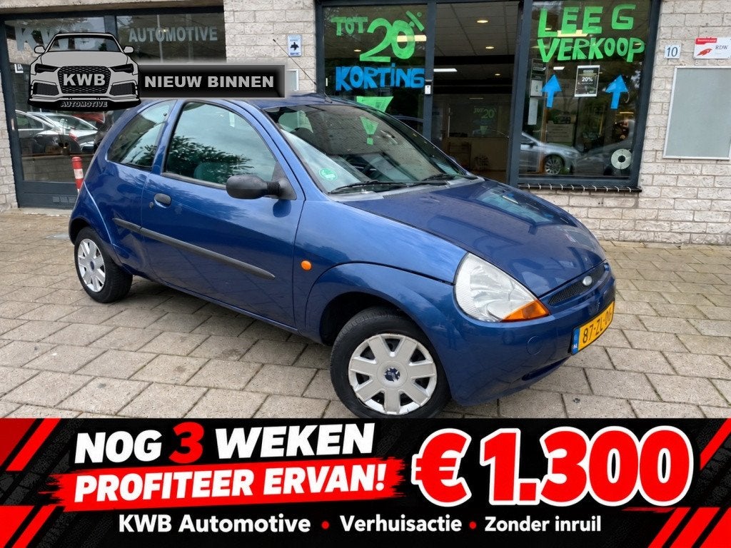 Ford Ka 1.3 Cool & Sound. Nieuwe apk weinig km, Auto's, 1299 cc, Gebruikt, 31 €/maand, 4 cilinders