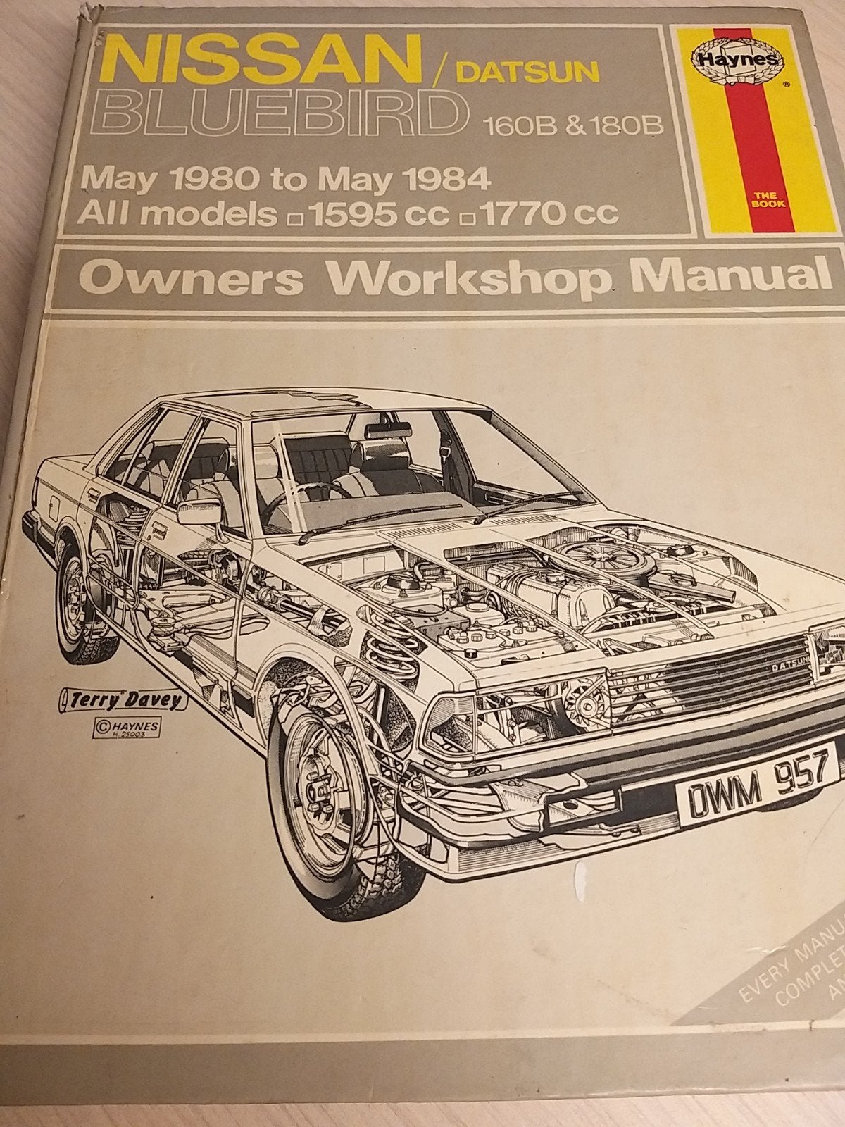 Haynes 1980 1984 Datsun Bleubird vraagbaak werkplaats handbo, Ophalen of Verzenden