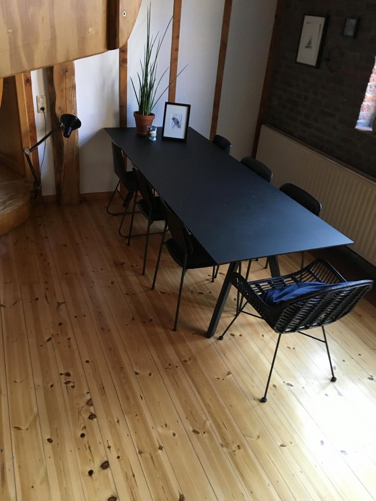 HAY CPH30 Eettafel Zwart Hout - 250x90cm, Huis en Inrichting, Tafels | Eettafels, Gebruikt, 50 tot 100 cm, 200 cm of meer, Vijf personen of meer